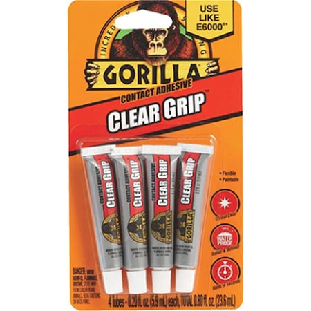 Gorilla Glue Clear Grip Contact Adhesive Mini Tubes GO44488